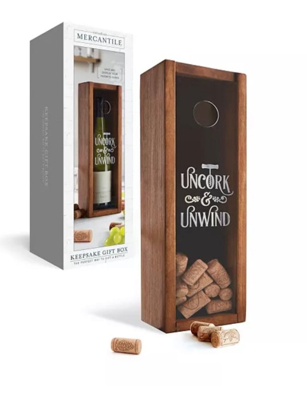 Studio Mercantile Wine Cork Keepsake Box